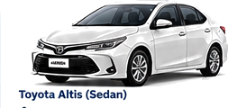 Toyota Altis sedan for Pattaya to Koh Chang taxi bookings